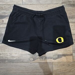 Nike Black Women's Shorts with Oregon Logo
